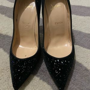 Christian Louboutin Pigalle 100 Velvet Galactica